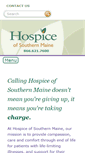 Mobile Screenshot of hospiceofsouthernmaine.org