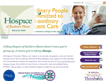 Tablet Screenshot of hospiceofsouthernmaine.org